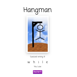 React hangman app