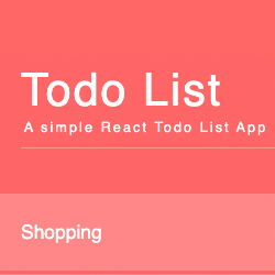 React Todo list app